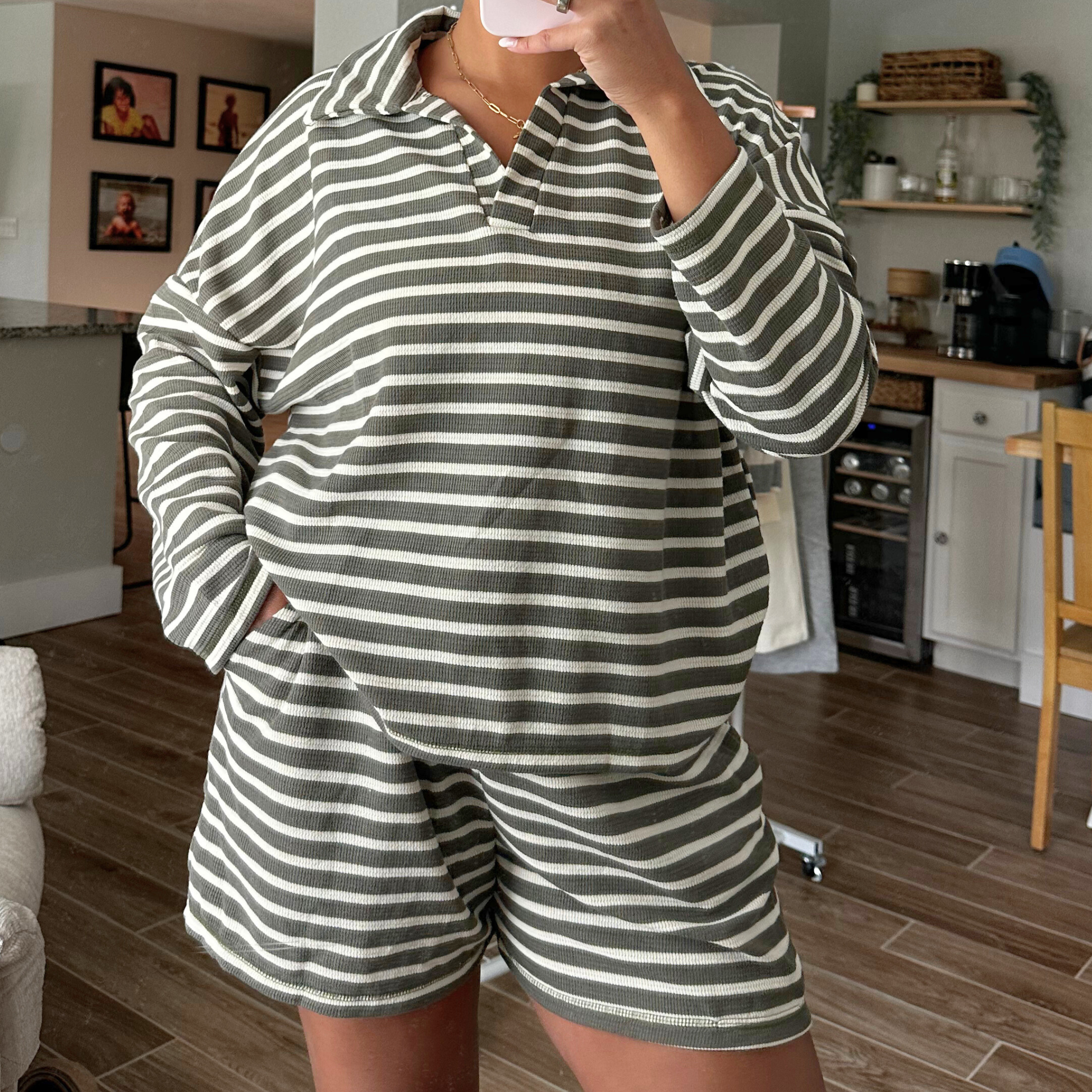 EVERYDAY STRIPE SET GREEN