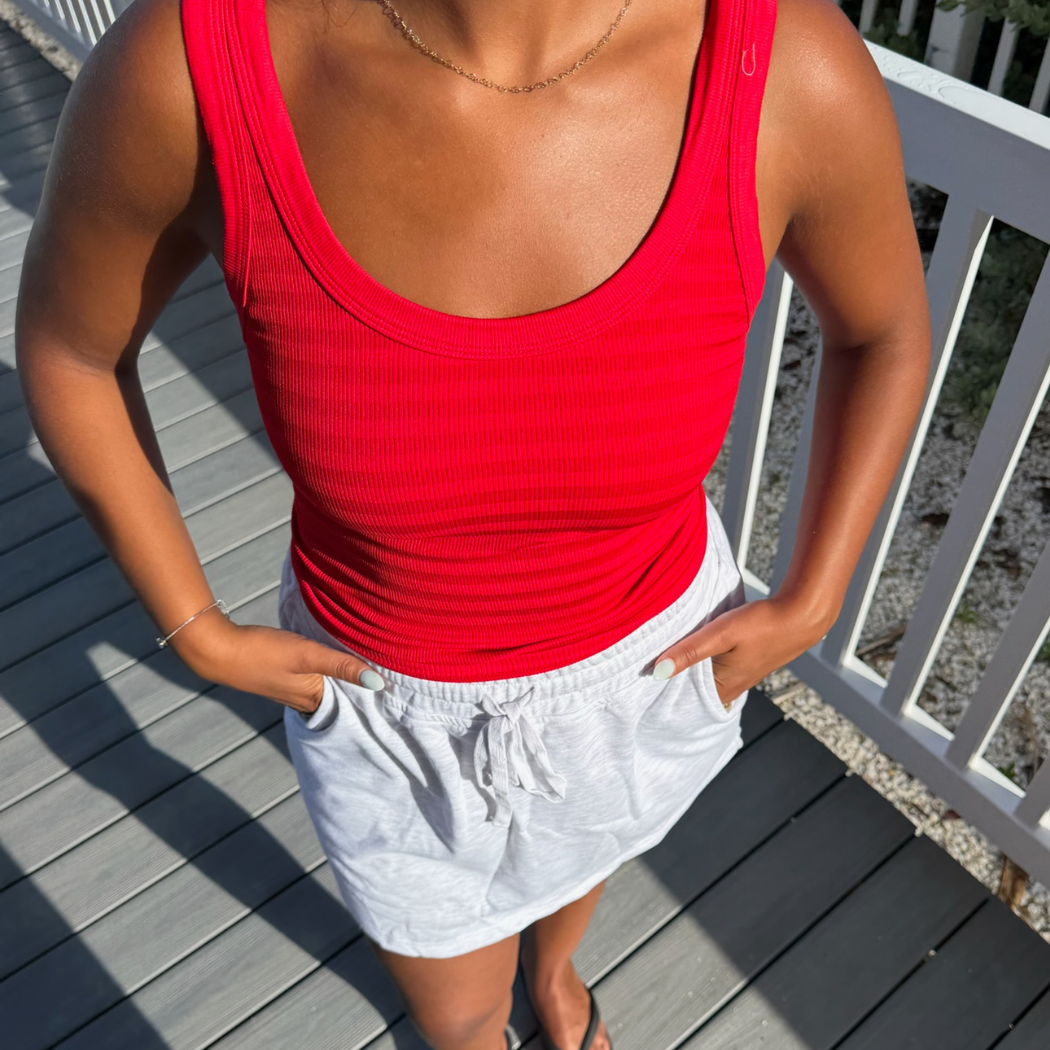 RED STRIPE TANK