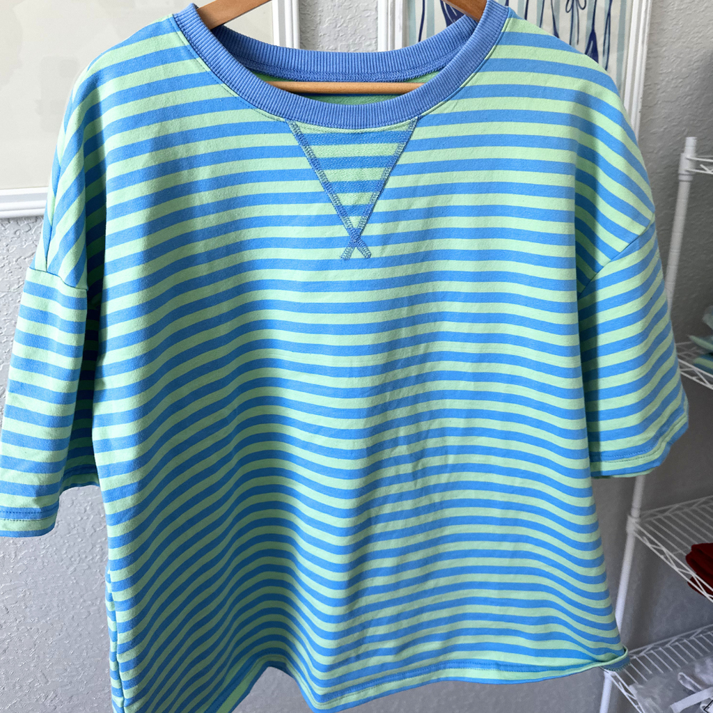 SEAFOAM STRIPED SET
